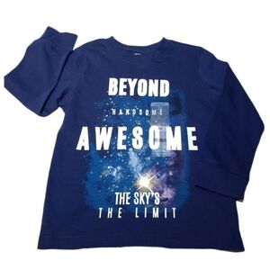 3/$20 CARTERS Long Sleeve Tshirt Beyond Handsome Awesome Outer Space Top